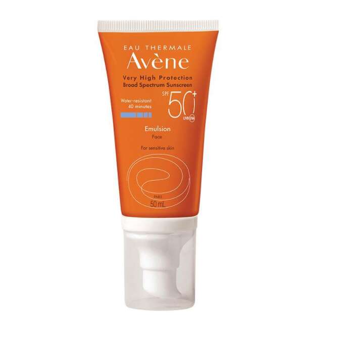 Avene SPF 50+ Face Emulsion SPF 50+ Water Resistant Facial Sunscreen
